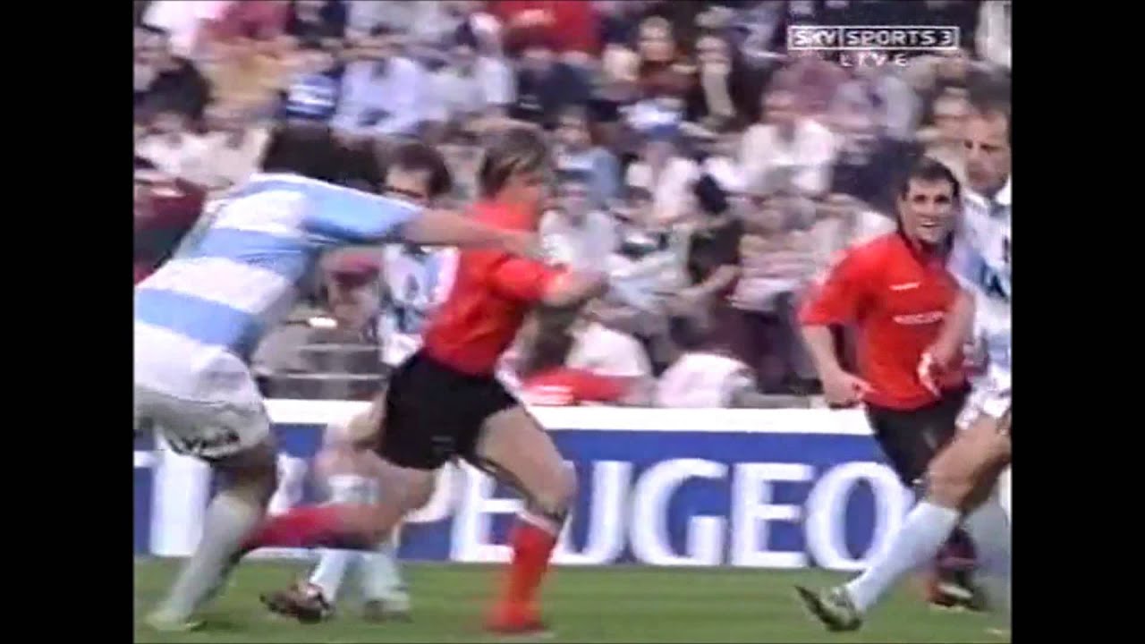 Shane Williams first half hat trick vs Argentina 2004