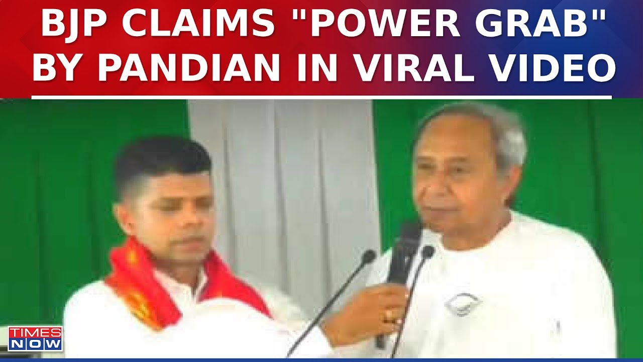 BJP Alleges 'Power Grab' By Pandian As Viral Video Shows Him Grabbing Odisha CM's Hands