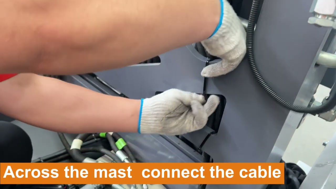 Mast installation video for Zowell RSEW multi directional forklift