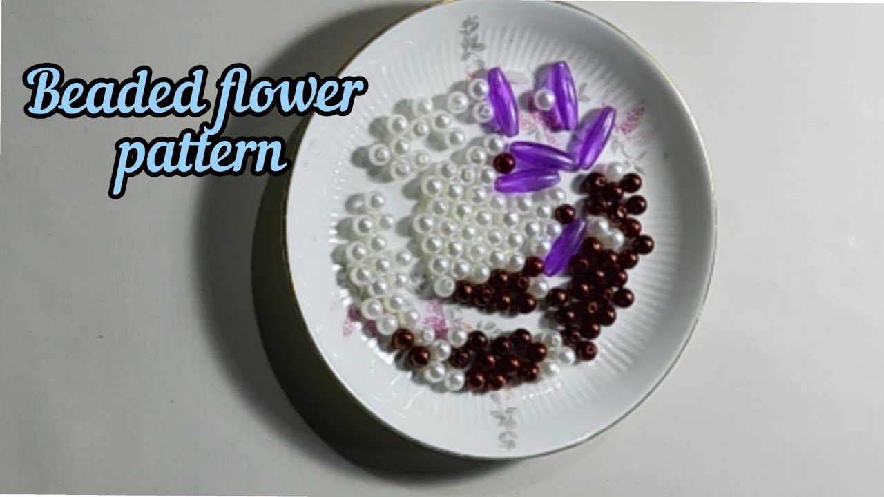 Beaded Flower Pattern- #12 // beaded work // beaded craft