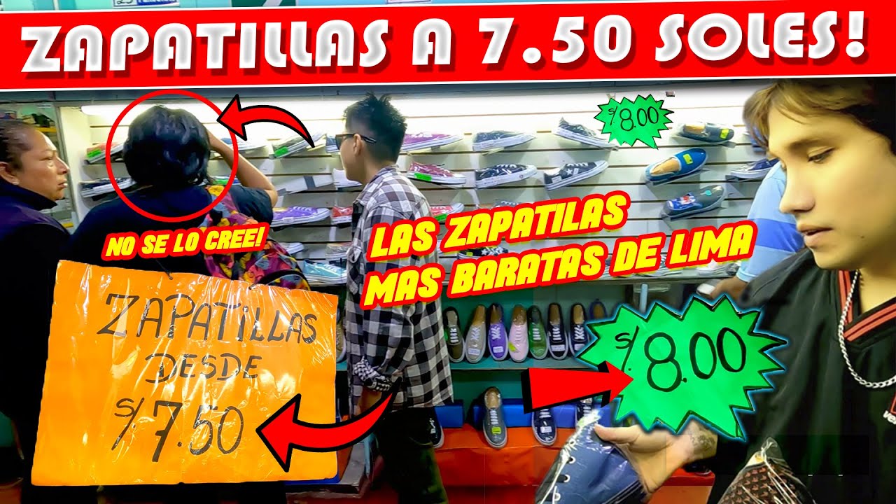 Encontré las ZAPATILLAS más BARATAS DE LIMA! Desde S/3.50 SOLES! (ALAMACÉN SUPER CALETA)