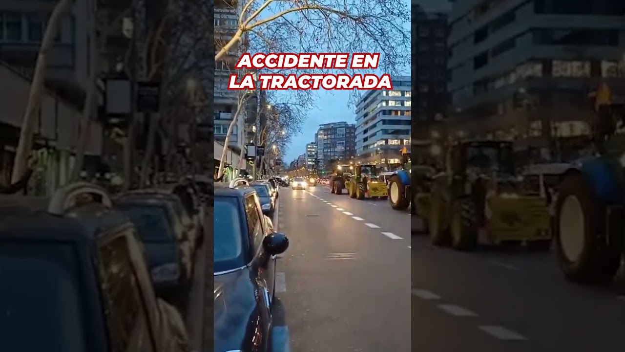 ACCIDENTE durante la TRACTORADA de MADRID