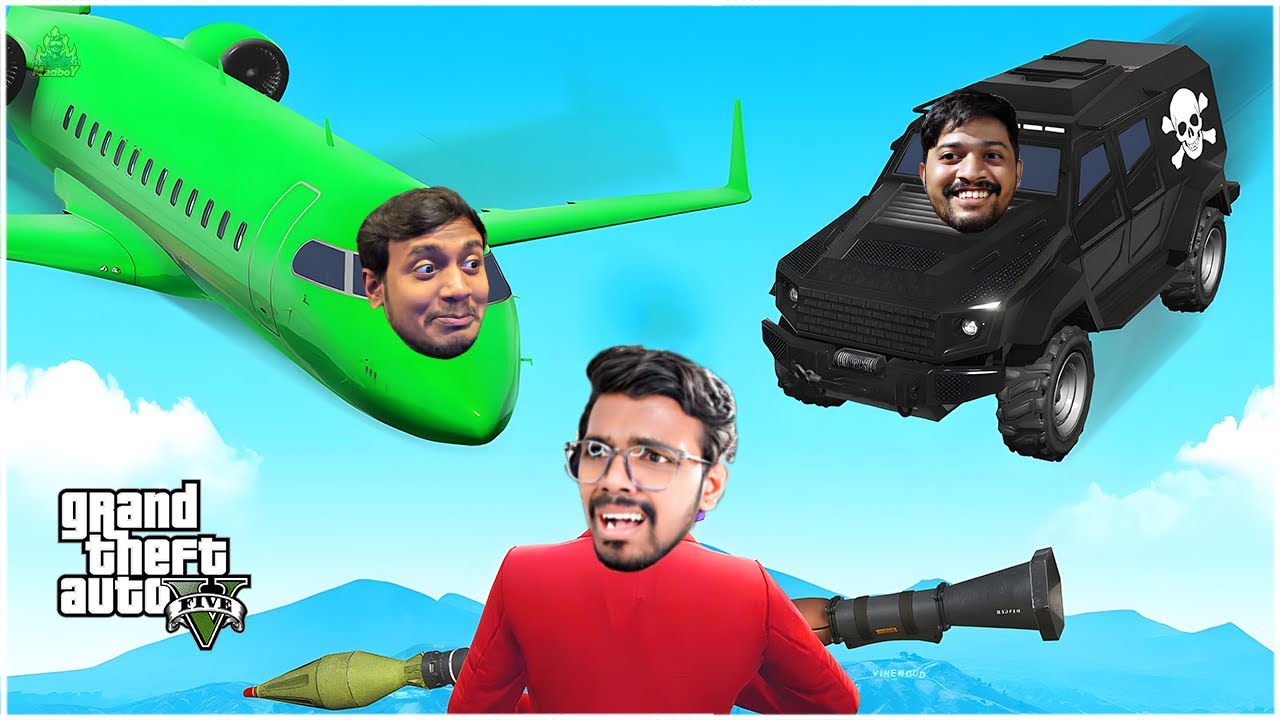 RPG VS PLANES (GTA 5 Funny Moments) | GTA 5 | in Telugu