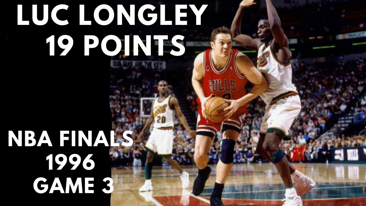 Luc Longley 19 Points NBA Finals 1996 Game 3 Chicago Bulls vs Seattle SuperSonics