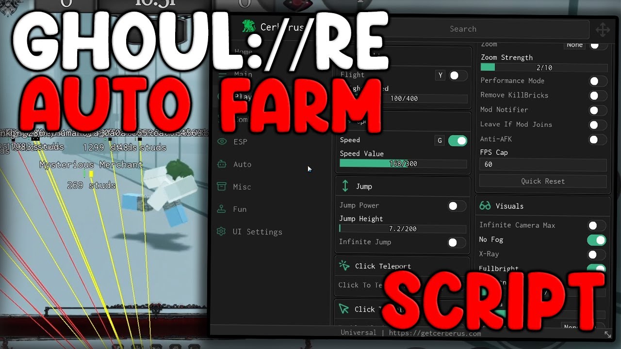 [🔥RELEASE] GHOUL://RE Script Auto Farm, Kill Aura, Auto Parry - Roblox 2025