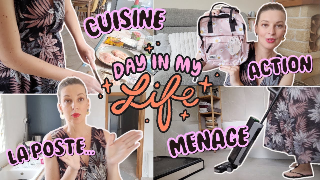 VLOG : Motivation ménage, la poste dans toute sa splendeur, Action et cuisine.