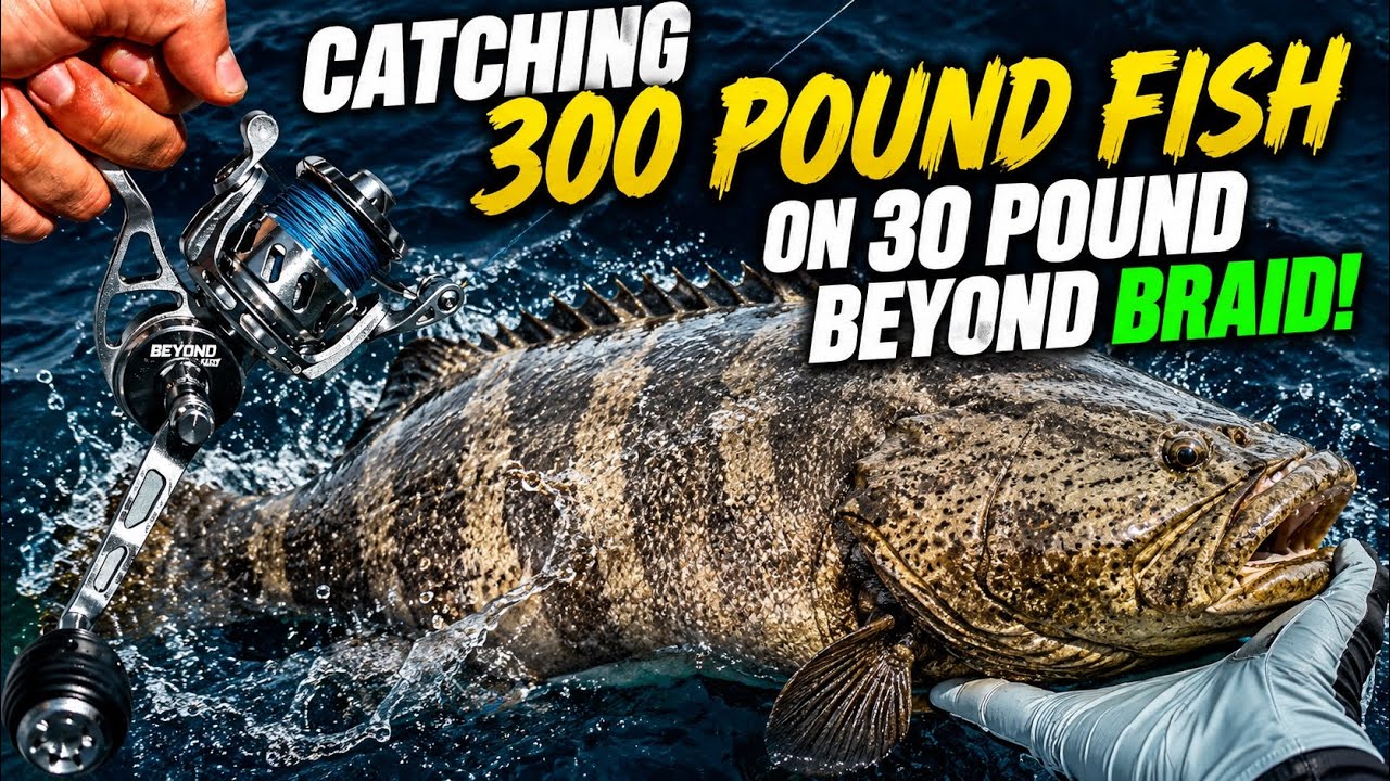 CATCHING 300 POUND FISH ON 30 POUND BEYOND BRAID!