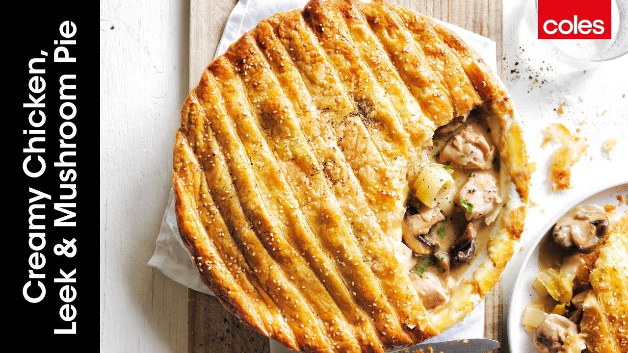 Creamy Chicken, Leek & Mushroom Pie