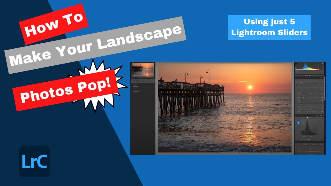 How to edit LANDSCAPE Photos in Lightroom - the 5 key sliders