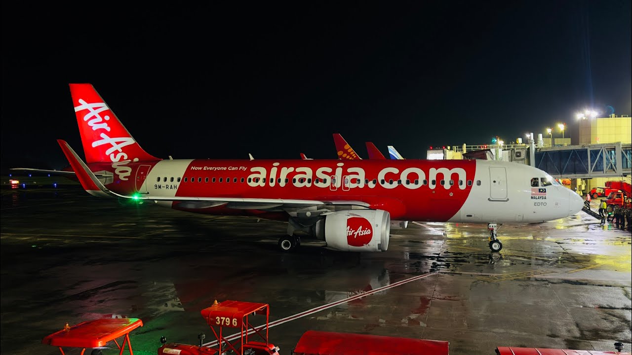 AirAsia Landed at CALICUT INT’l AIRPORT for the first time from KUALA LUMPUR | HD