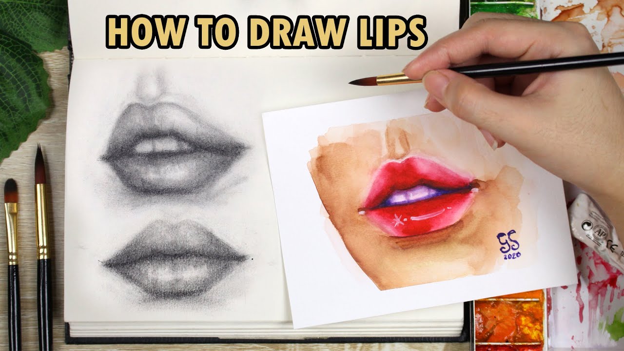 How to Draw Lips Tutorial for Beginners | Paano Mag-drawing ng Lips | Tagalog Philippines