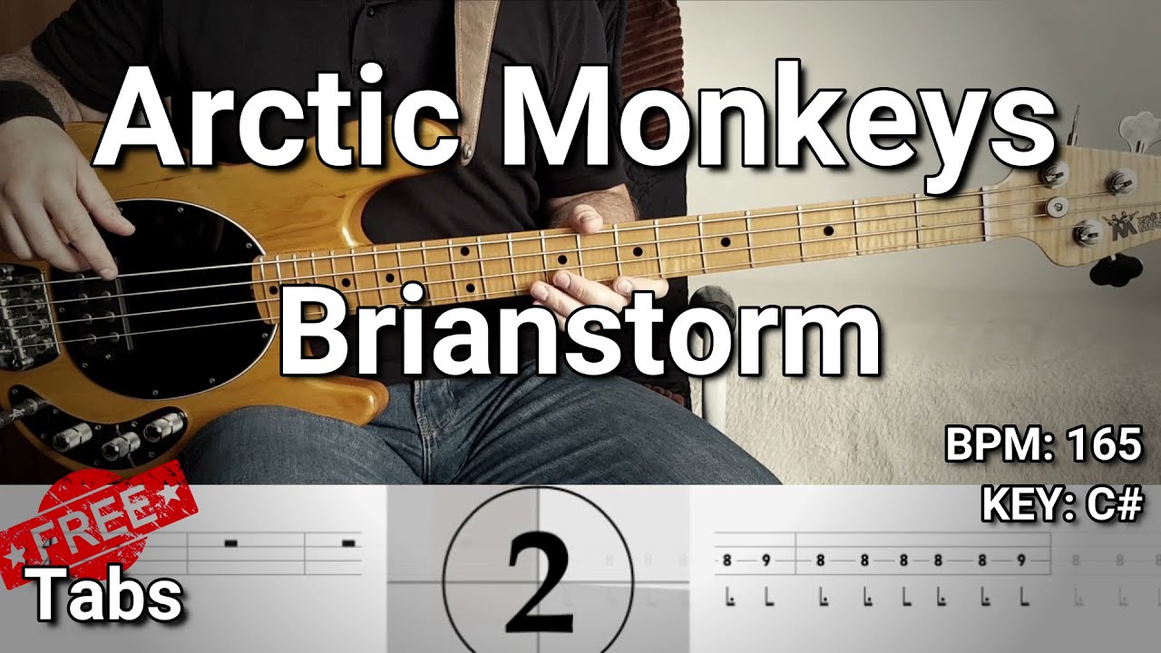 Arctic Monkeys - Brianstorm (Bass Cover) Tabs
