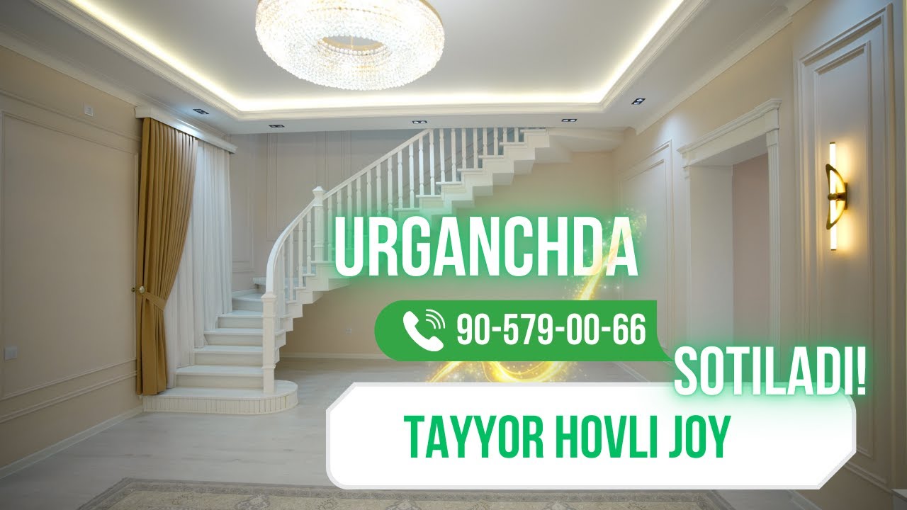 XORAZM URGANCH TAYYOR HOVLI JOY SOTILADI