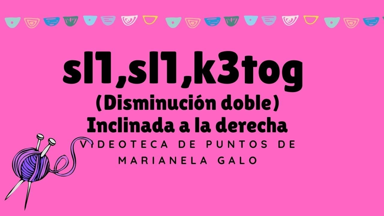 Disminución doble inclinada a la derecha, Double decrease right, DDd