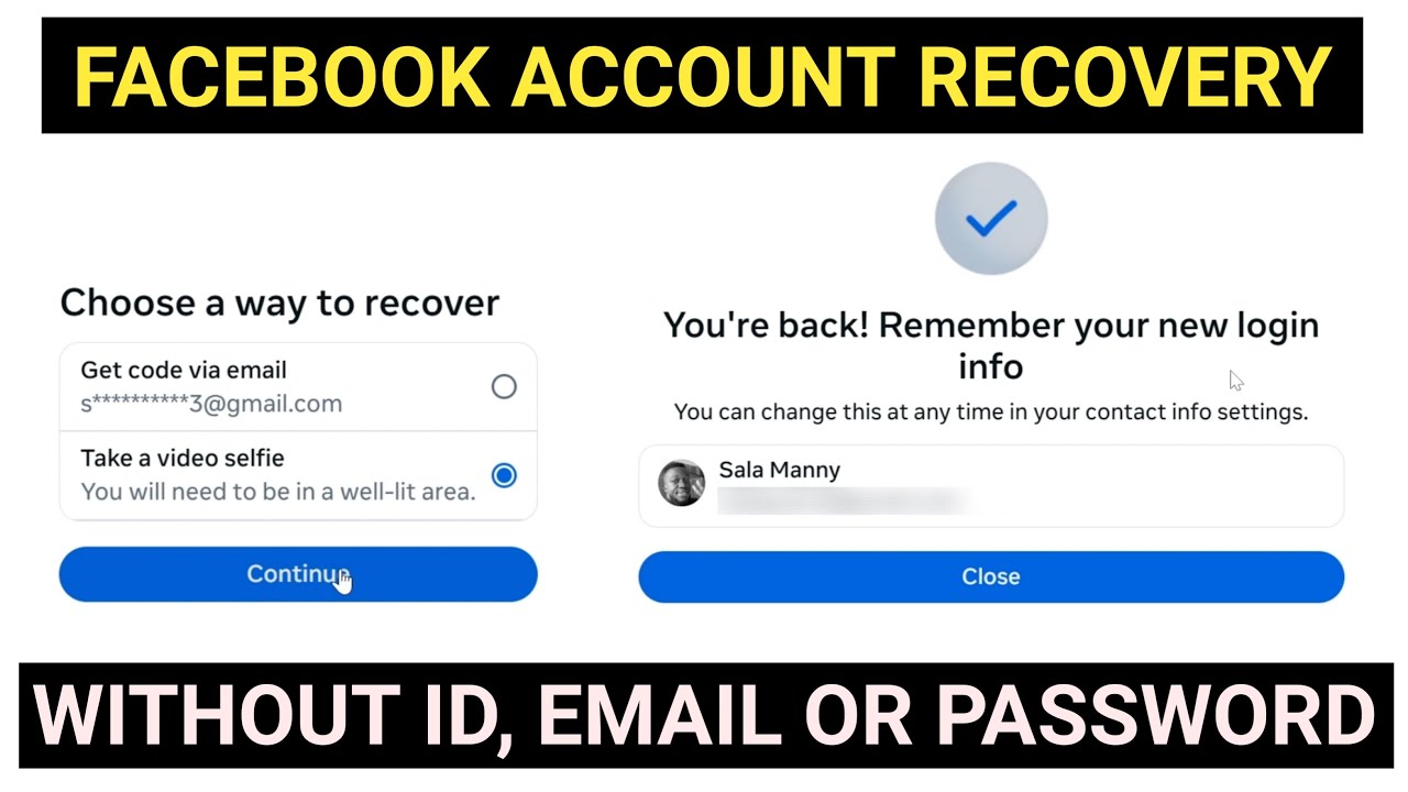 How to Recover Facebook Account WITHOUT Email, ID or Phone Number 2025