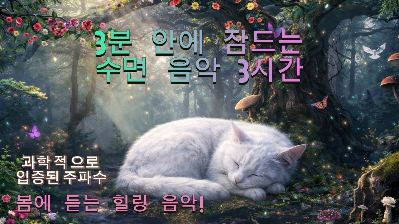 🌿숲속 요정의 속삭임🌿봄 의 속삭임🌙듣자 마자 바로 잠드는 432Nz 알파파 수면&힐링 음악 | 뇌를 잠재우는 깊은 휴식 l 뇌파 안정 힐링,Forest Fairy Sleep