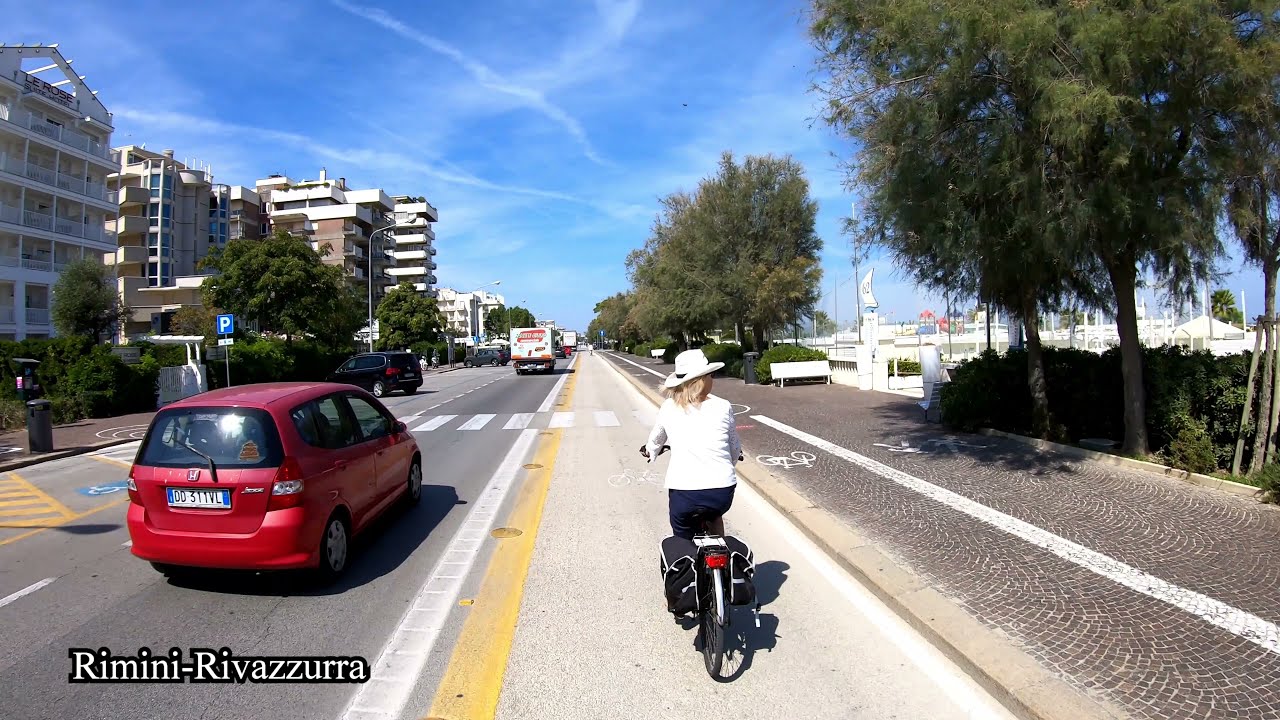 Rimini Italy bike path