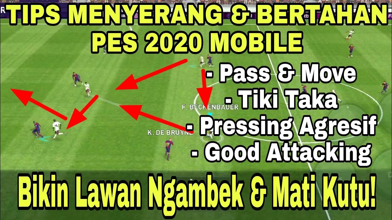 CARA MENYERANG & BERTAHAN DI PES 2021 MOBILE DENGAN TIKI TAKA - eFootball Pes 2021 Mobile