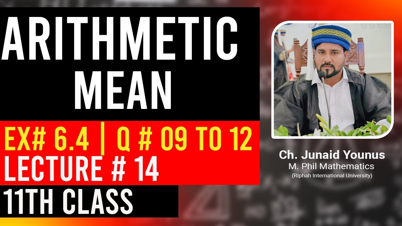 11 Class New book Mathematics | Ex # 6.4 | Q # 9, 10, 11, 12 | Arithmetic Series | Easy Method .