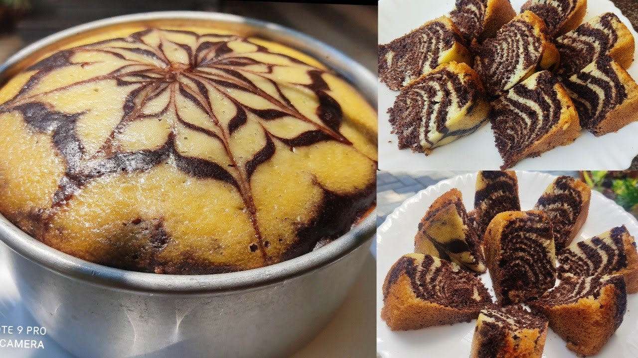 eggless marble cake recipe without oven/marble cake/ ഓവനും മുട്ടയും ഇല്ലാതെ സോഫ്റ്റ്‌ മാർബിൾകേക്ക്..