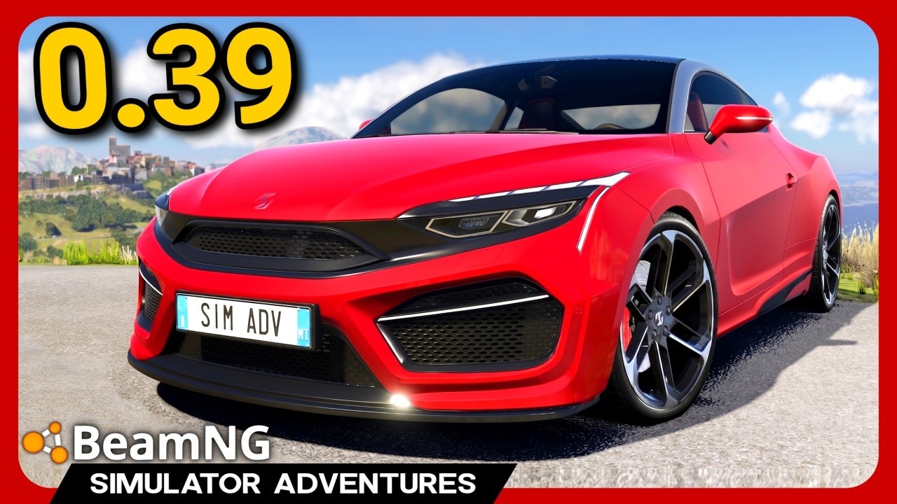 BeamNG 0.39: NEW Sports Car + Graphics REMASTER!
