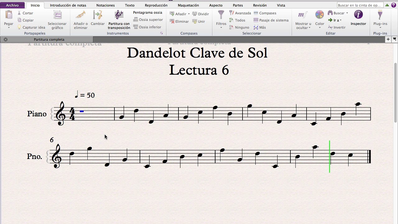 Clave de Sol - Lectura 6