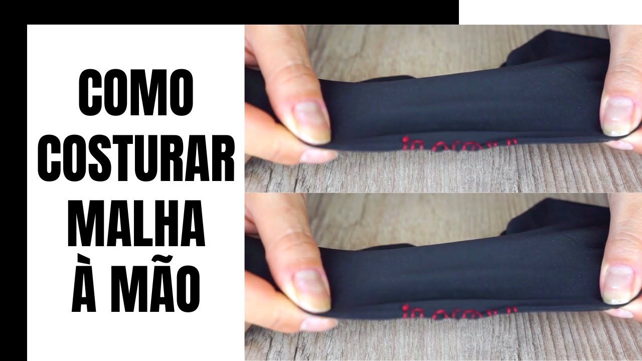 COMO COSTURAR MALHA À MÃO - Sim! Dá para costurar MALHA na mão!