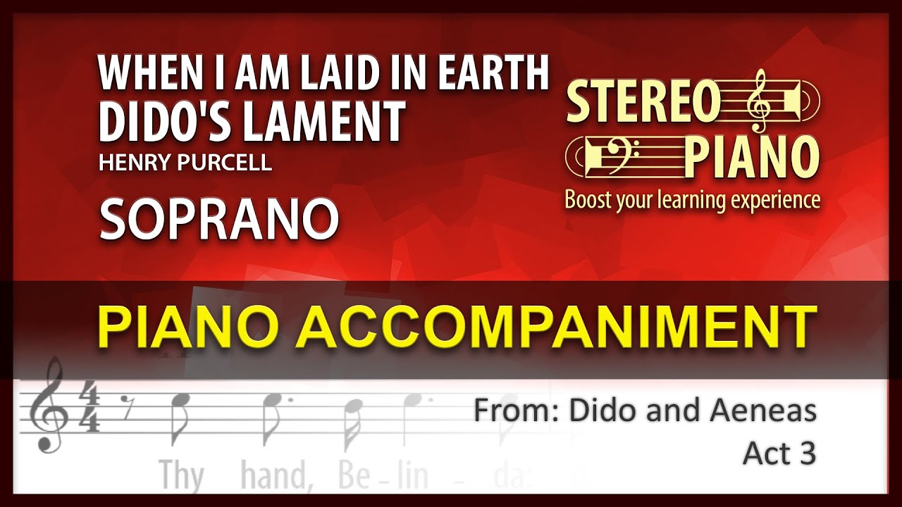 Dido's Lament Karaoke / Purcell / Soprano