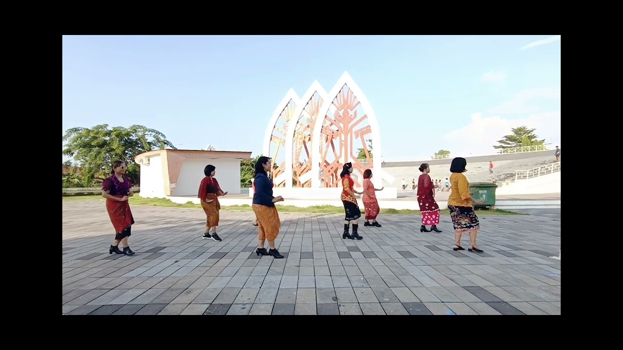 Yesterday Once More Line Dance (Improver) || demo A&J Mom Line Dance Mataram NTB