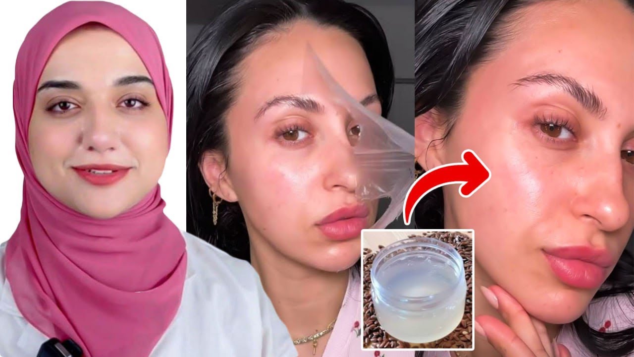 وصفة جيل بذور الكتان الرهيبة لتفتيح ونضارة و شد البشرة و تحت العين و تنعيم الشعر الجاف الخشن