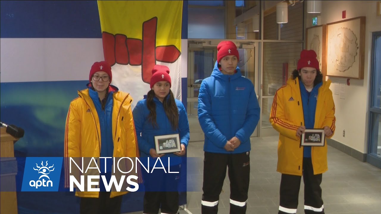 Team Nunavut show off new uniforms for 2023 Arctic Winter Games | APTN News