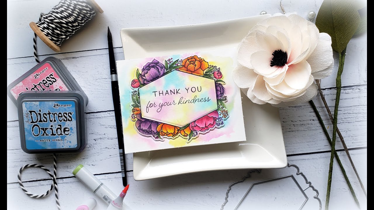 Simple Distress Oxide Watercolor with Copic Coloring: Covering Dining Room Chairs