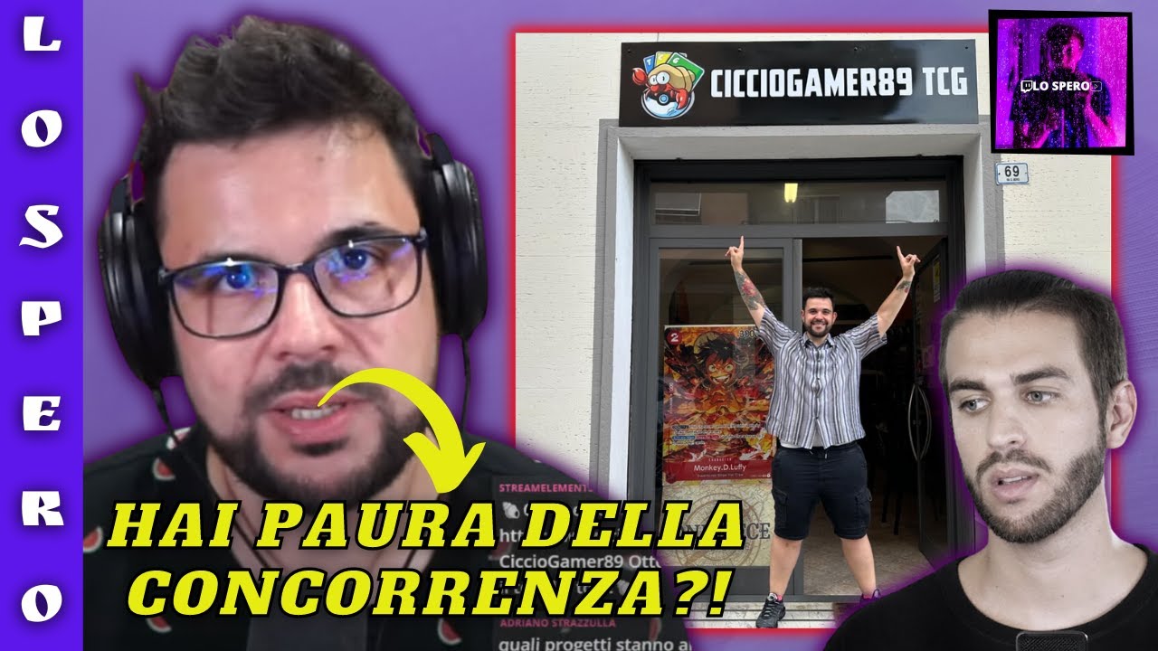 CICCIOGAMER DISSATO DA FEDERIC DOPO L'APERTURA DEL SUO NEGOZIO POKEMON?! CICCIO NE PARLA IN LIVE!