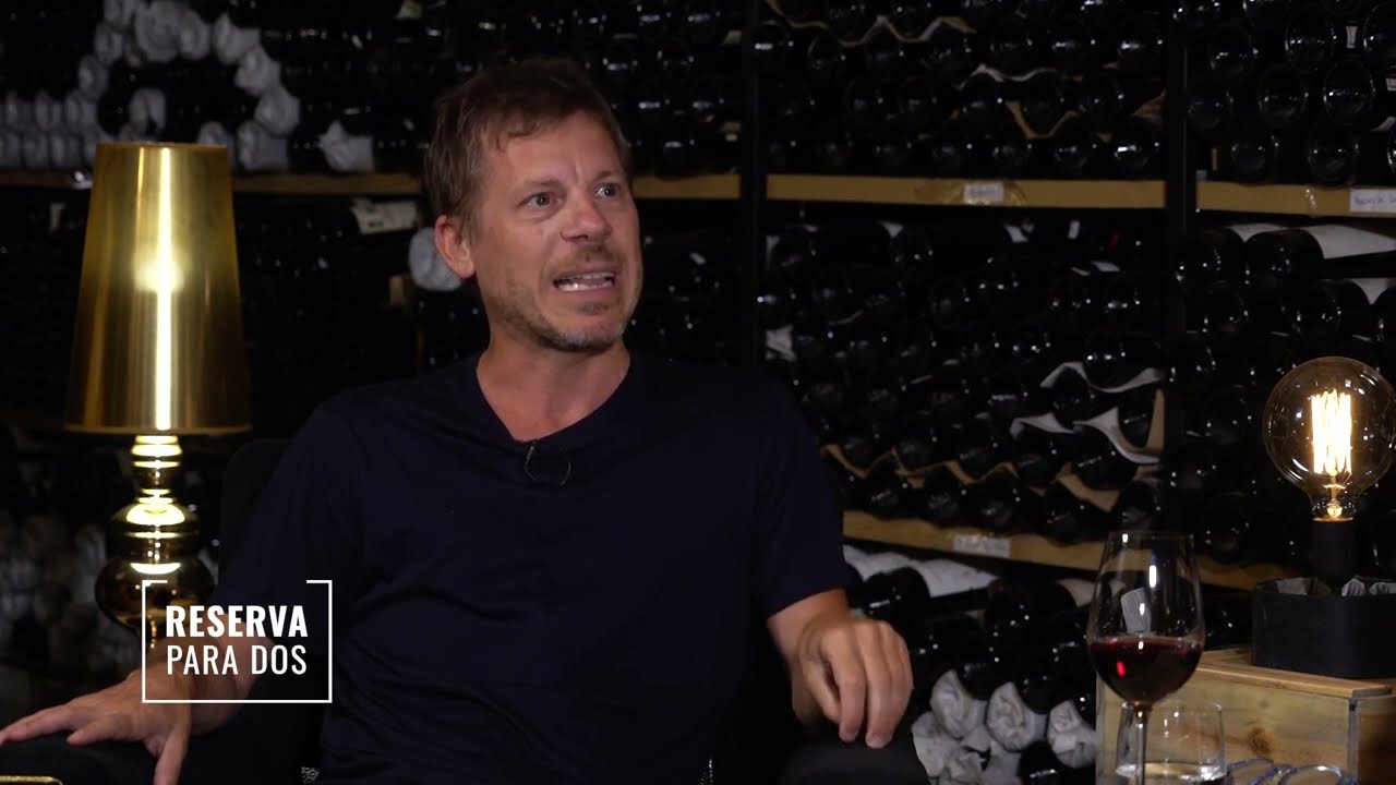 Santiago Fioriti, periodista de Clar&iacute;n y TN, visita a Germ&aacute;n Lagrasta en la cava de Sarasanegro