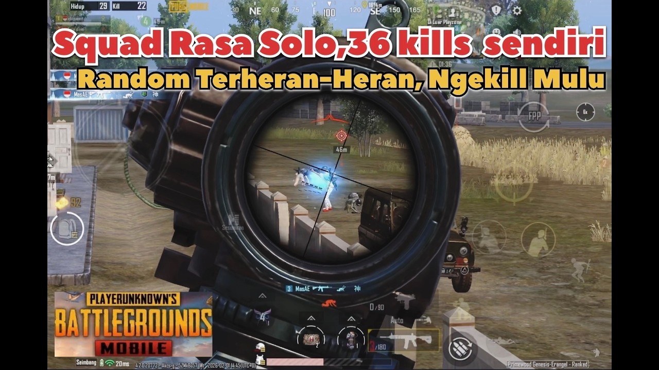36 KILLS SENDIRI || PUBGMOBILE