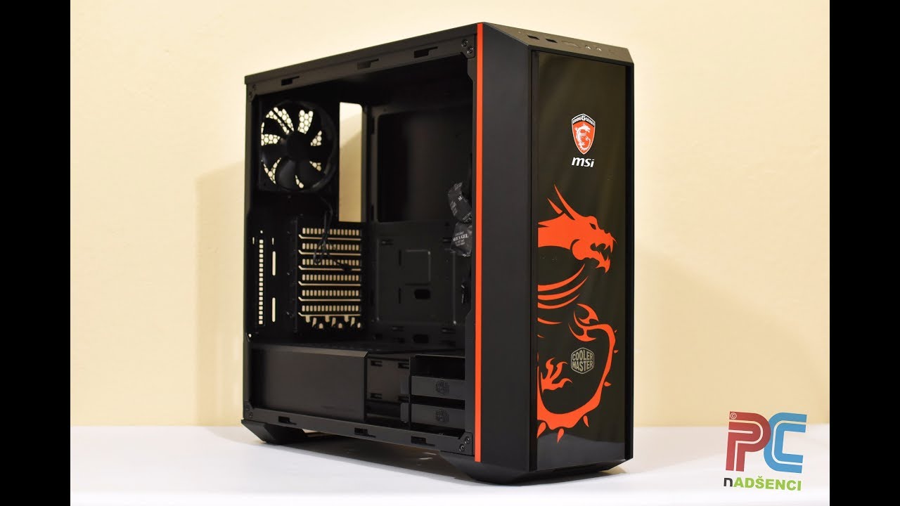 Cooler Master MASTERBOX 5 MSI Dragon Edition - gaming case (unboxing, review & build) [SK/CZ]