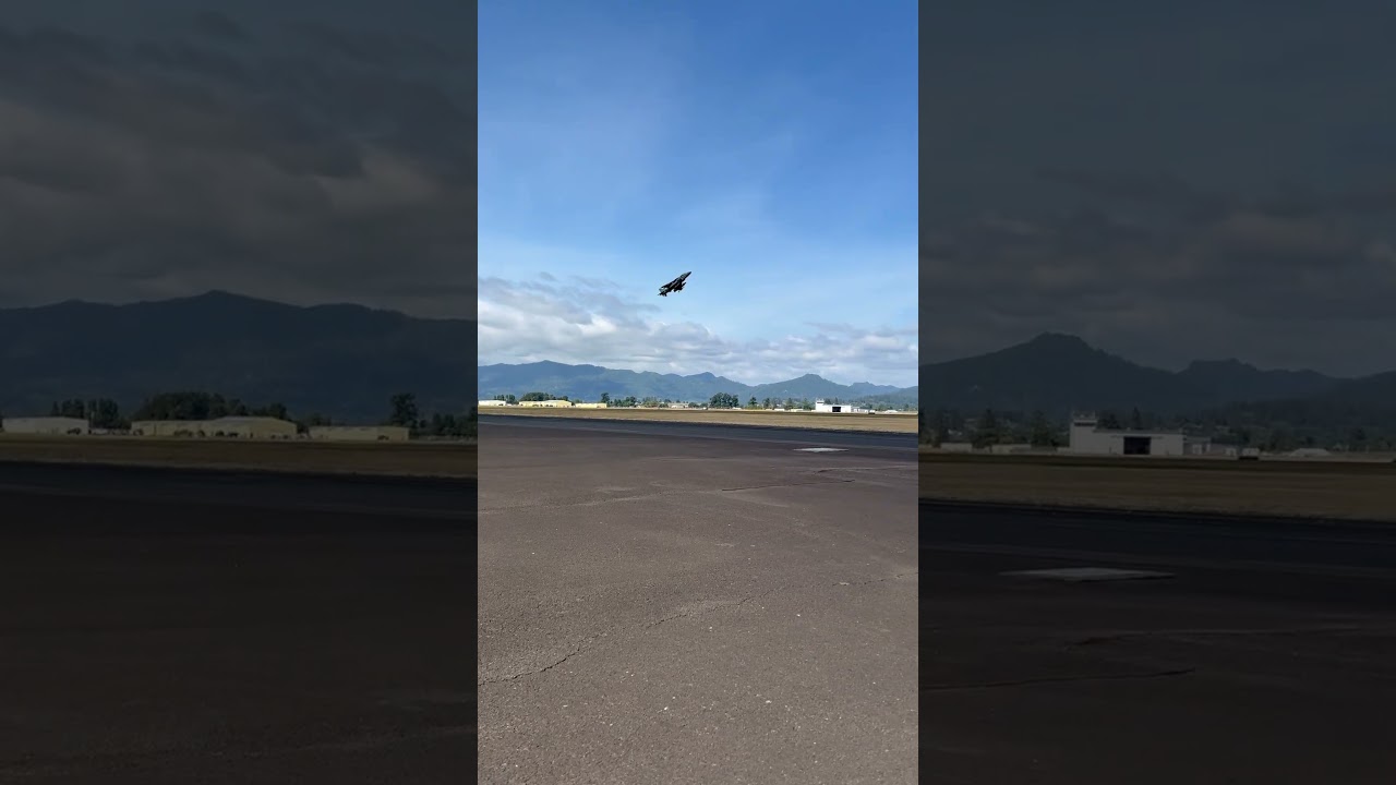 AV-8B Harrier II arrives at Tillamook Airport, August 4, 2025.