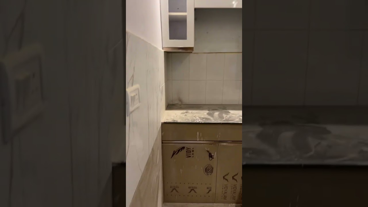 1rk room ka intrior design #room #interiordesign #adoreble #kitchen #bathroom #1rkflat #lucknow