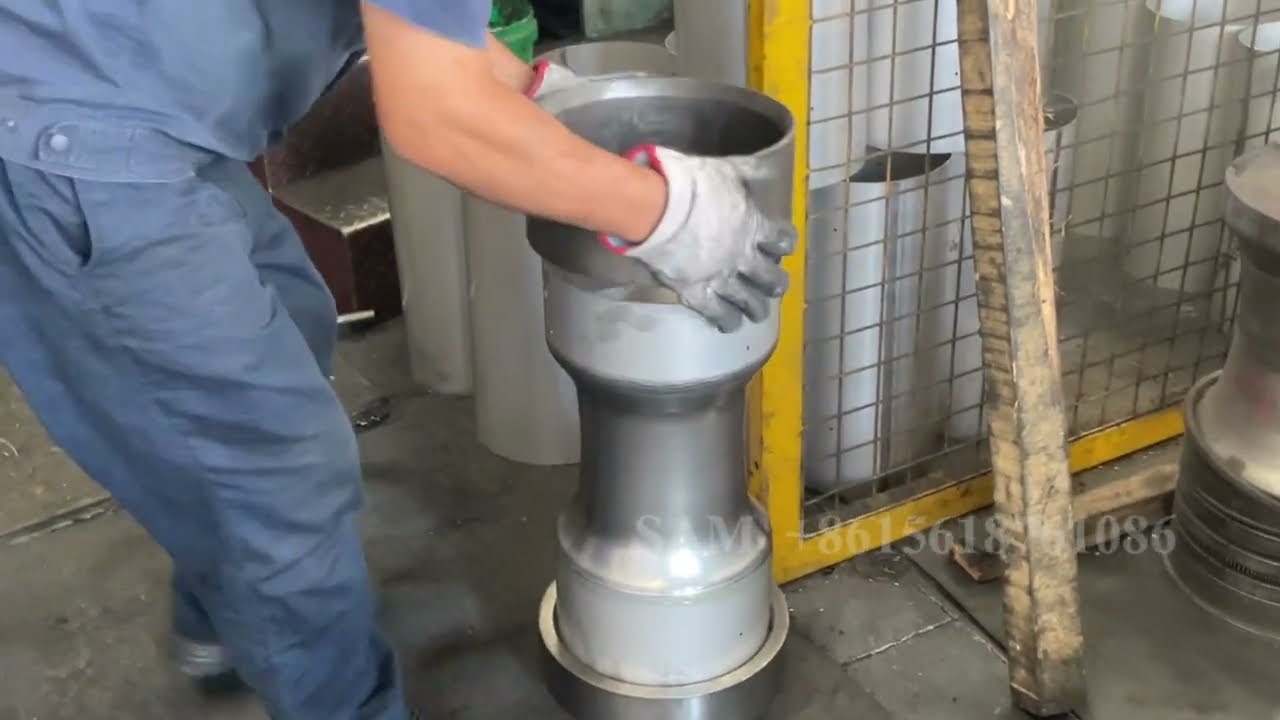 CNC aluminum metal spinning machine for tube flow forming