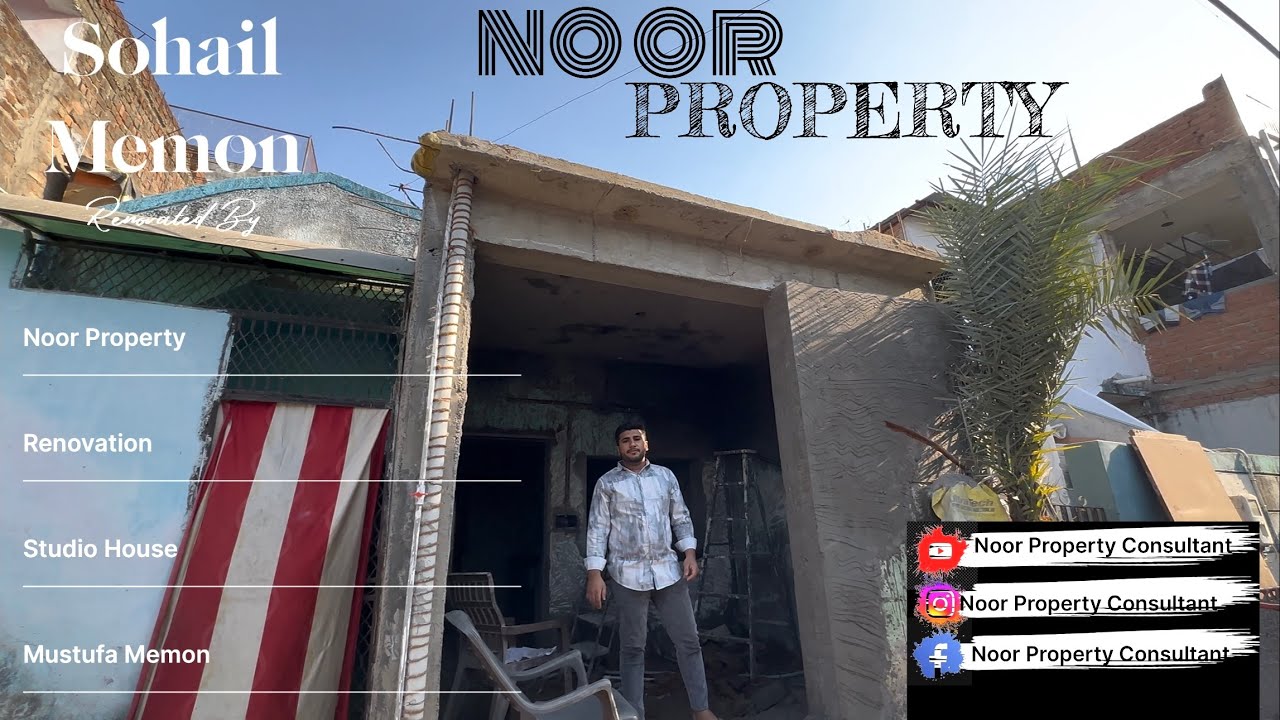 Studio house renovated by Sohail Memon |Noor property| Mustufa Memon| 