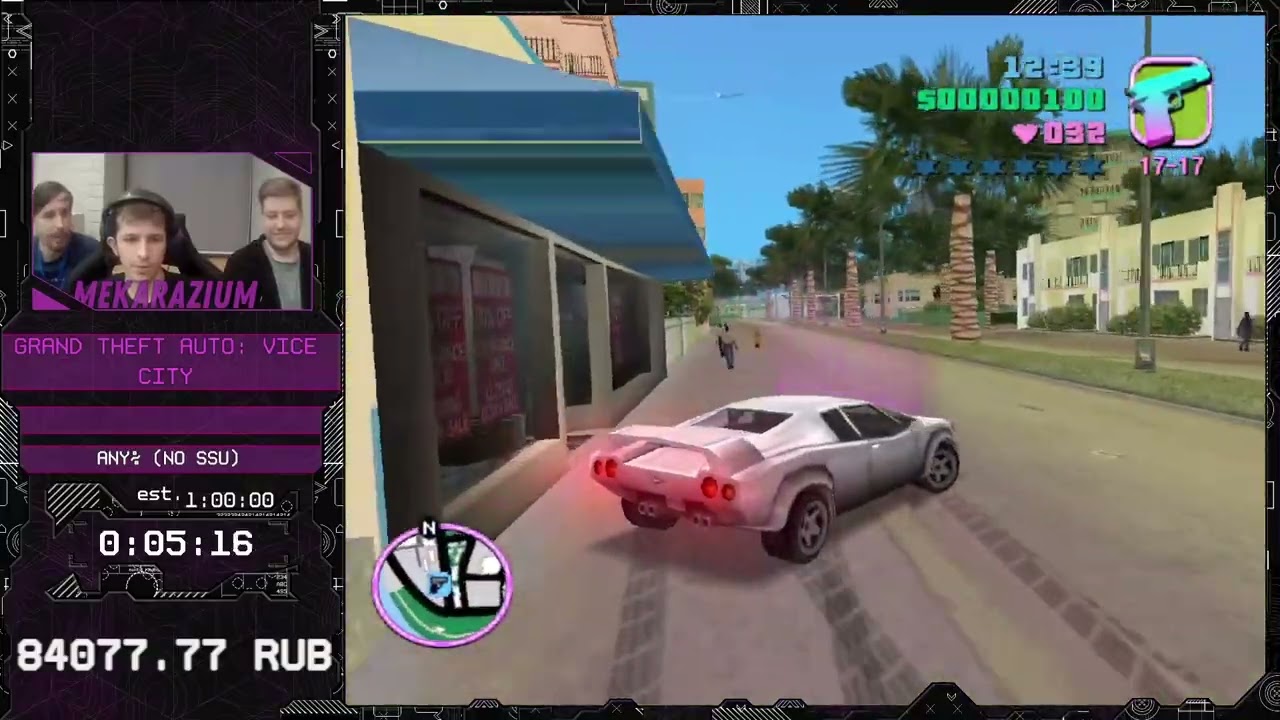 [RU] Grand Theft Auto: Vice City [Any% (No SSU)] от @Mekarazium - 