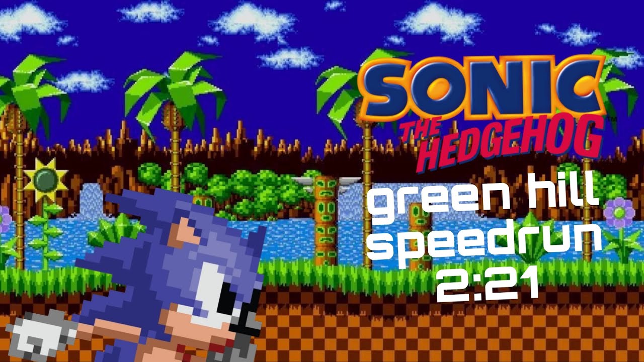 Sonic the hedgehog de mega drive:green hill zone todos os atos 2:21