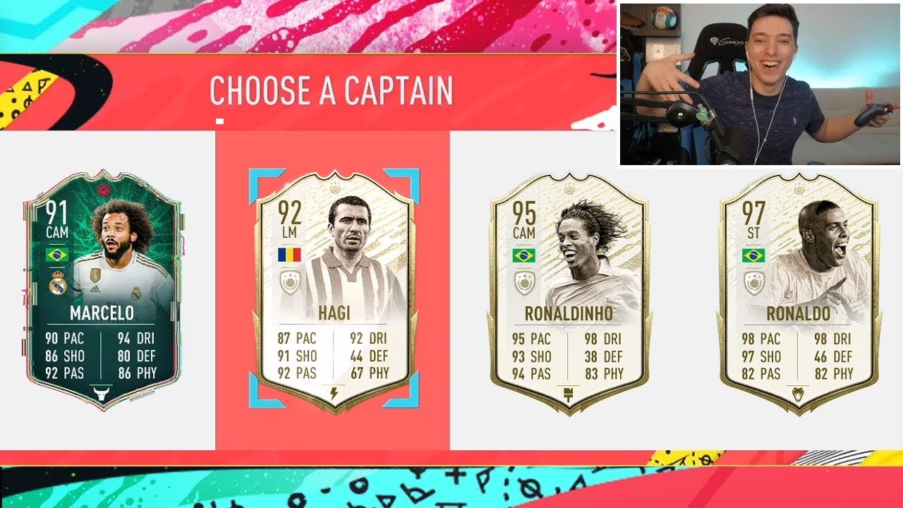 DRAFT IMBATABIL CU GHEORGHE HAGI PRIME ICON MOMENTS SI LEGENDELE BRAZILIEI !!! FIFA 20 ROMANIA