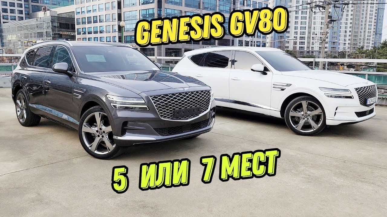 Genesis GV80 сравнение комплектаций. Автомобили из Кореи.