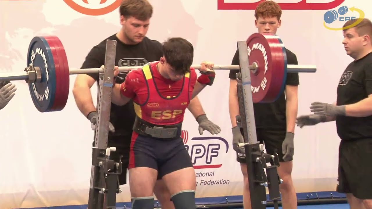 Men SJr 74 & 83 kg A-groups - 2025 European SJr, Jr & SOI Classic Powerlifting Championships