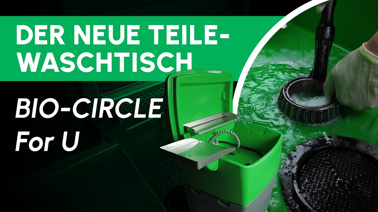Intelligente Teilereinigung | Der neue Waschtisch BIO-CIRCLE For U  | Für Industrie und Werkstätten