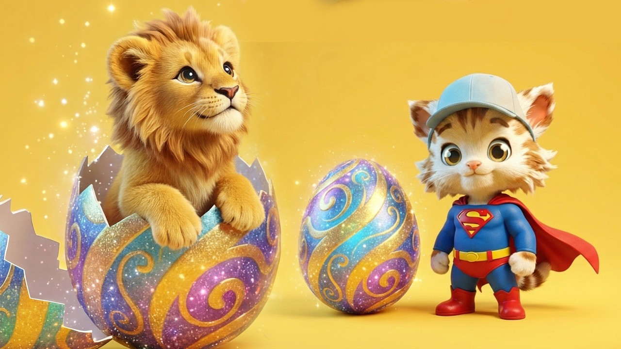 مفاجأة البيضة الخضراء 🥚🦖 | ليو يكتشف ديناصورات صغار | كرتون أطفال ثلاثي الأبعاد