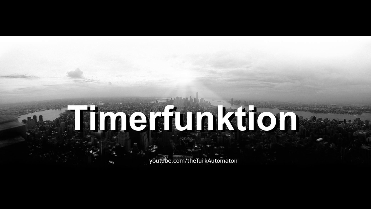 How to pronounce Timerfunktion in German - Perfectly