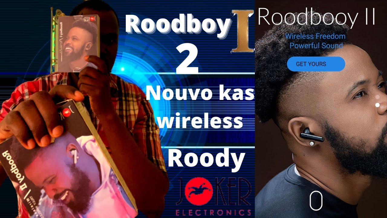 Roody soti 2 kas wireless , Roodboy 1 , Roodboy 2 , bon son e bon kalite ak Joker electronics