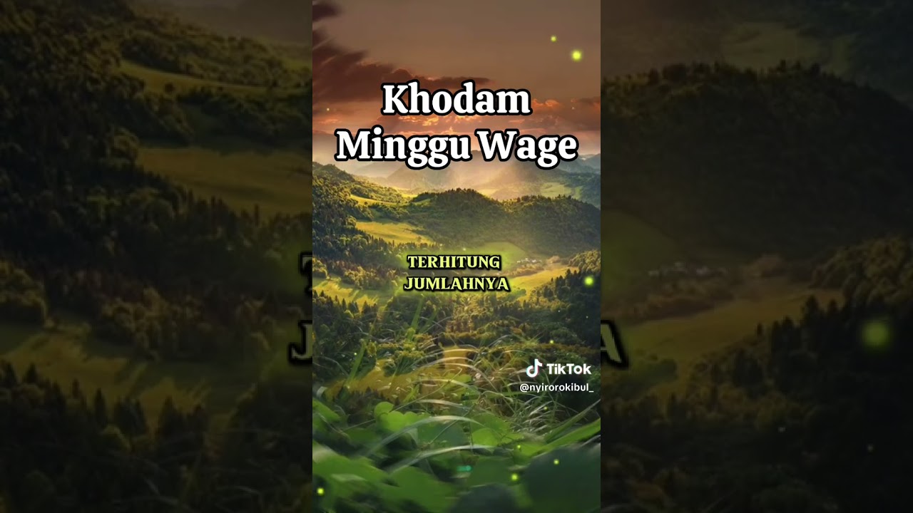 ngeri weton Minggu wage